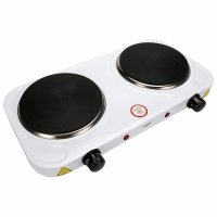 SHOV Doppel-Kochplatte 2500W – Elektroherd mobil Camping Küche 2 Kochfelder