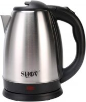 Shov Edelstahl Wasserkocher 1,7L – 1500W, BPA-frei, mit Abschaltautomatik, Überhitzungsschutz & LED-Beleuchtung für Babynahrung, Tee & Kaffee