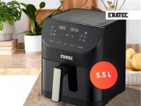 ERATEC AF-60 Heißluftfritteuse XXL (5,5L) –...