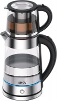 Shov Elektrischer Glas Wasserkocher 2-in-1 –...