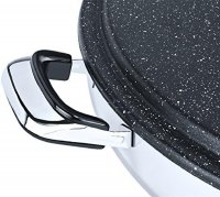 SHOV Fladenbäcker Granit 50 cm – Profi Crepe & Yufka Grill | 2300W | Edelstahl | Antihaft | Temperaturregelung bis 265°C