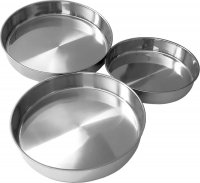 IMEX Backblech Rund 3er Set (28/32/36 cm) – Extra...
