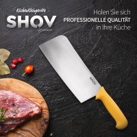Shov Hackbeil Groß | Küchenbeil – Premiumqualität | Profi Küchenmesser | Kochmesser | Fleischmesser | Scharf & Robust | Für Profis & Hobbyköche